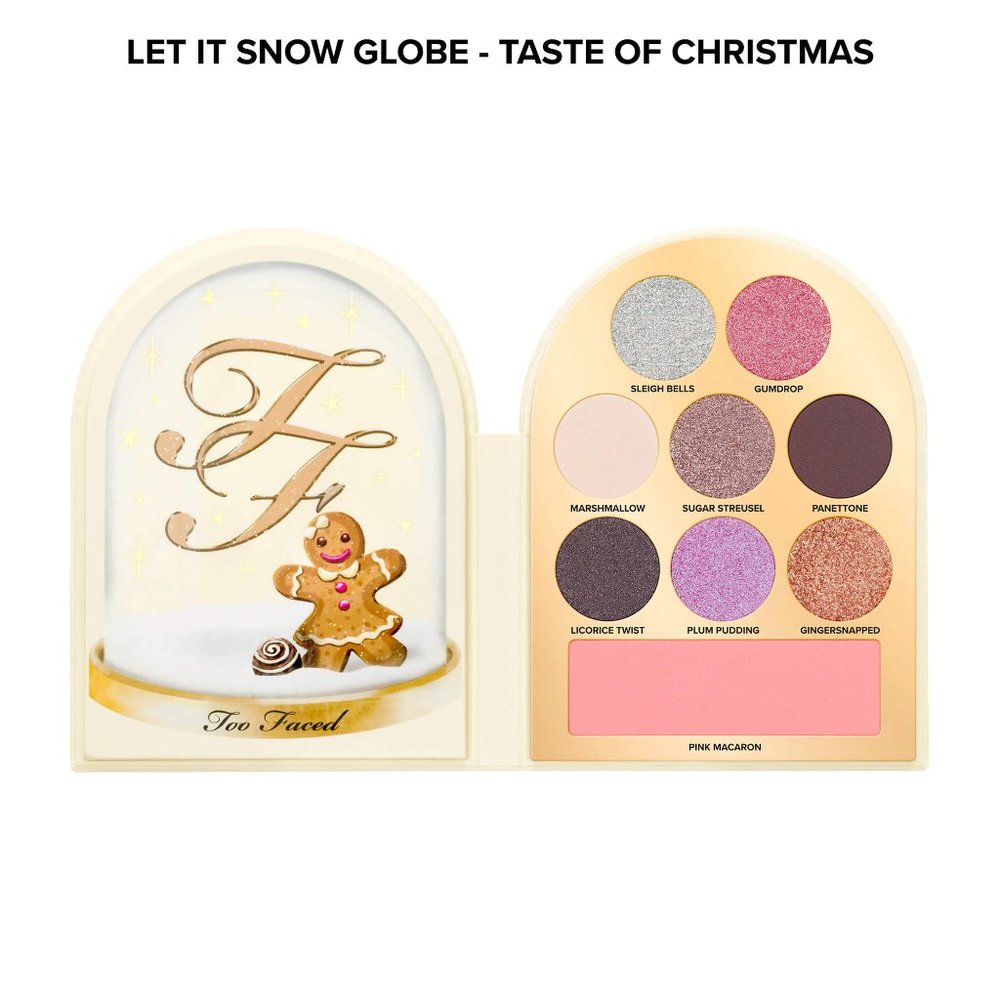 NWT Too Faced - Holiday Snow Globe collection - gingerbread man